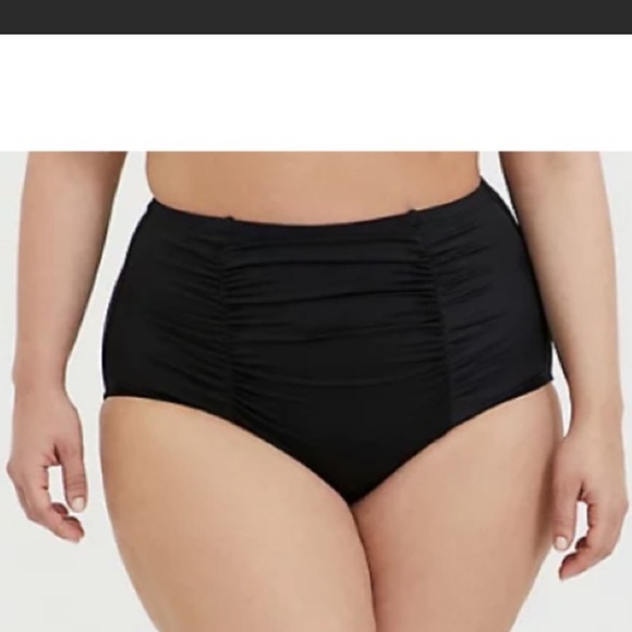 NWT TORRID LEOPARD WIRELESS V-FLOUNCE BIKINI TOP ROUCHED BOTTOM - Picture 8 of 10